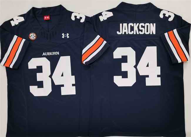 Men's Auburn Tigers #34 Bo Jackson Navy 2024 F.U.S.E. Limited Stitched Jersey