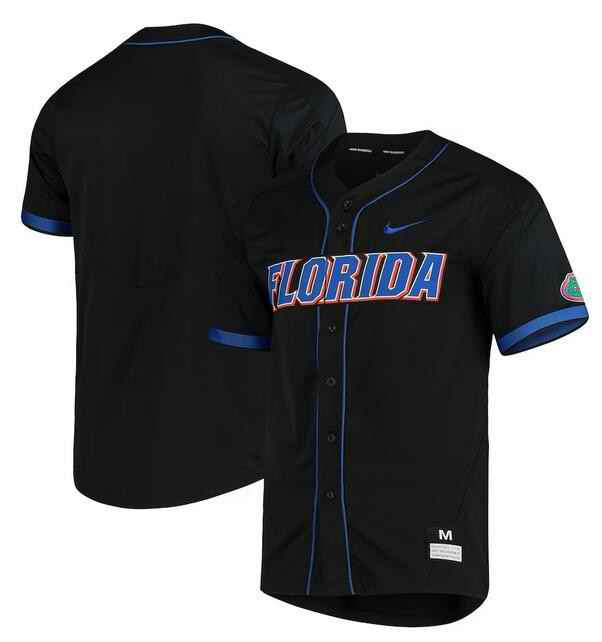 Men's Florida Gators Blank Black Stitched Baseball Jersey