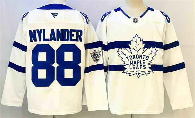 Men's Toronto Maple Leafs #88 William Nylander White Stadium Series Stitched Jersey
