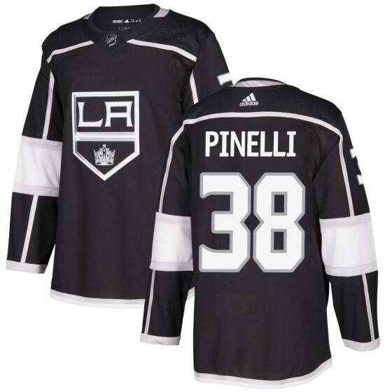 Men's Los Angeles Kings #38 Francesco Pinelli Black Stitched Hockey Jersey