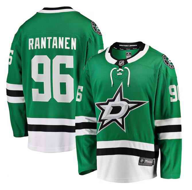 Men's Dallas Stars #96 Mikko Rantanen Green Home Stitched Hockey Jersey