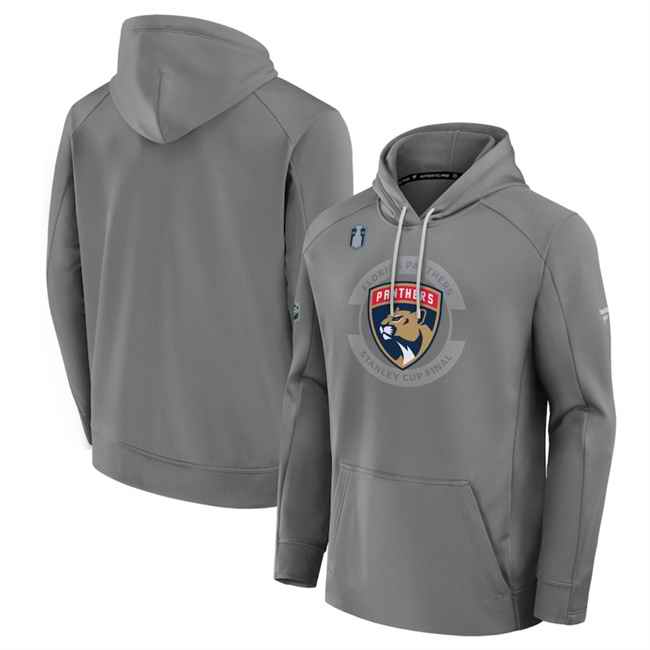 Men's Florida Panthers Heather Gray 2025 Stanley Cup Final Pullover Hoodie