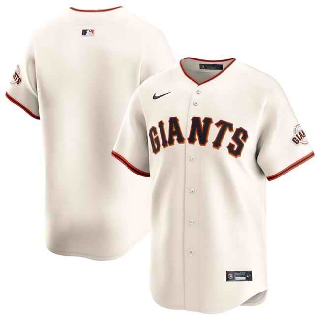 Women's San Francisco Giants Blank Cream 2024 Limited Stitched Baseball Jersey(Run Small)