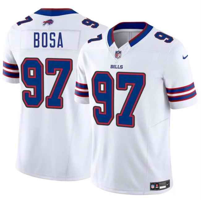 Youth Buffalo Bills #97 Joey Bosa White 2025 F.U.S.E. Vapor Untouchable Limited Stitched Football Jersey