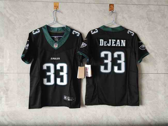 Youth Philadelphia Eagles #33 Cooper DeJean Black 2025 F.U.S.E Vapor Untouchable Limited Stitched Football Jersey