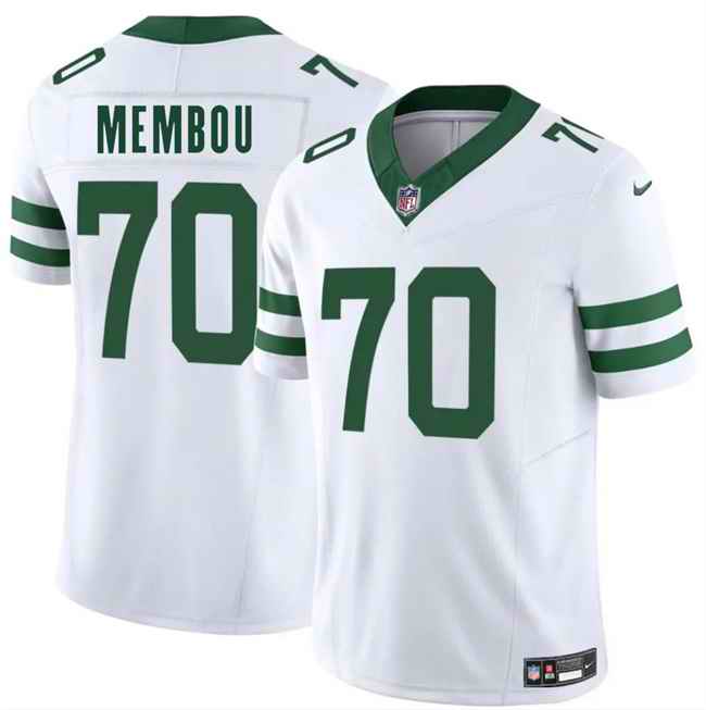 Youth New York Jets #70 Armand Membou White 2025 Draft Classic Alternate Vapor F.U.S.E. Limited Stitched Football Jersey