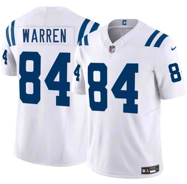 Youth Indianapolis Colts #84 Tyler Warren White 2025 Draft Vapor Untouchable Limited Stitched Football Jersey