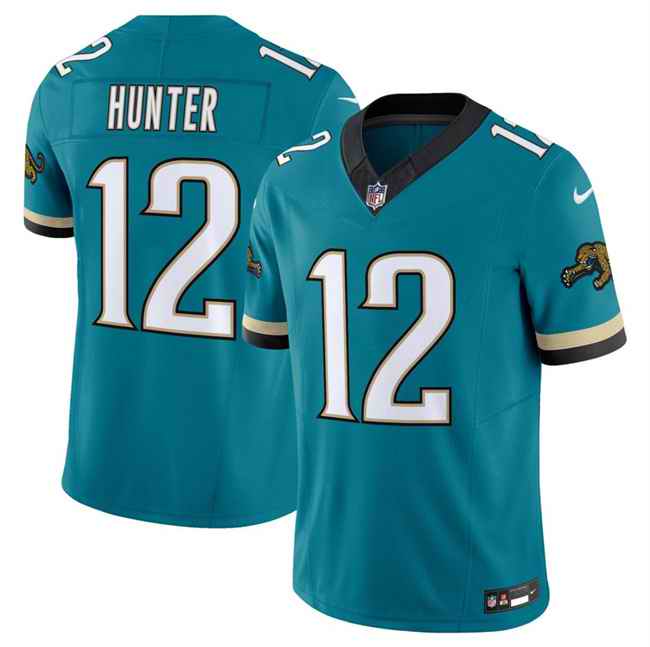 Youth Jacksonville Jaguars #12 Travis Hunter Teal 2025 Draft F.U.S.E. Prowler Throwback Vapor Limited Stitched Football Jersey