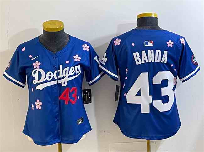 Youth Los Angeles Dodgers #43 Anthony Banda Royal 2025 Tokyo Series Limited Stitched Baseball Jersey