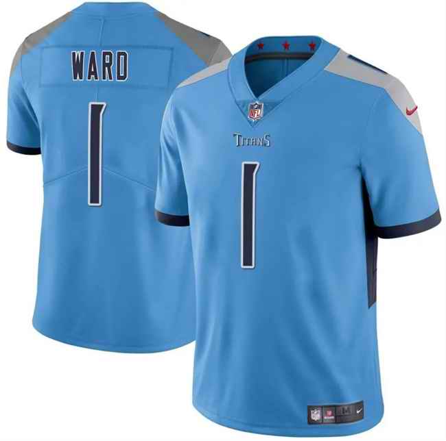 Youth Tennessee Titans #1 Cameron Ward Blue 2025 Draft Vapor Untouchable Stitched Football Jersey