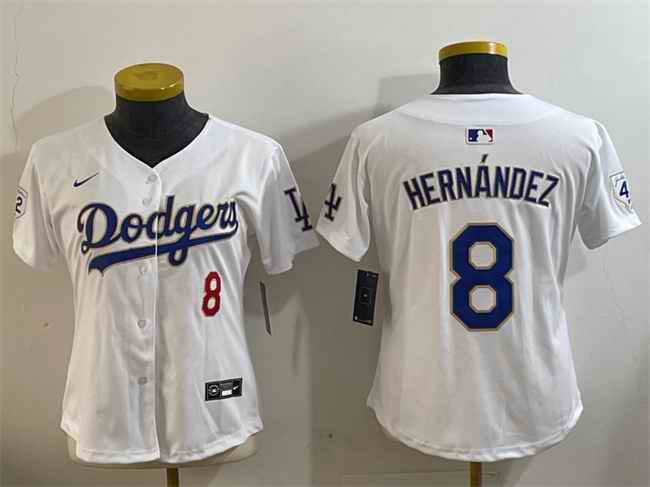 Youth Los Angeles Dodgers #8 Enrique Hern
