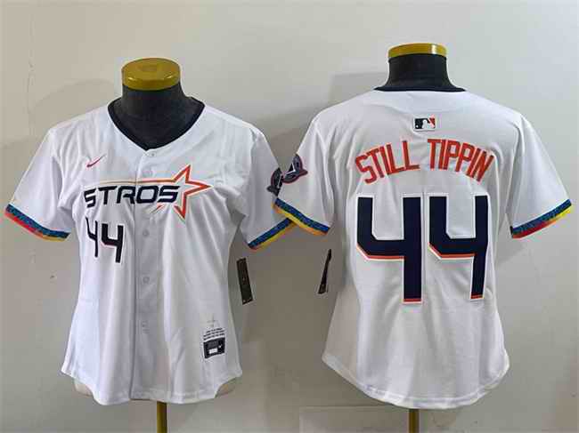 Youth Houston Astros #44 Still Tippin White 2025 City Connect Limited Stitched Baseball Jersey