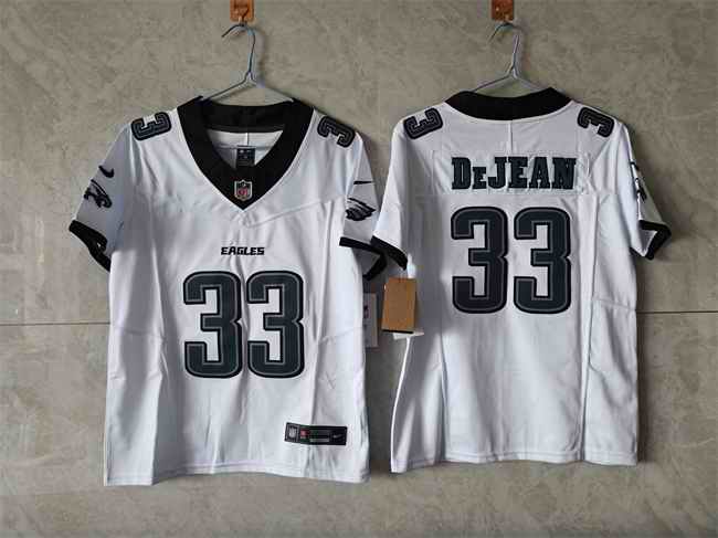 Youth Philadelphia Eagles #33 Cooper DeJean White 2025 F.U.S.E Vapor Untouchable Limited Stitched Football Jersey