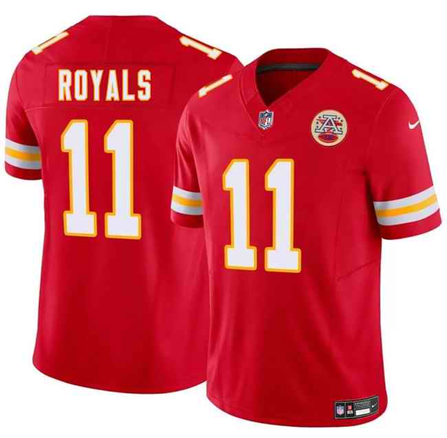 Youth Kansas City Chiefs #11 Jalen Royals Red 2025 Draft F.U.S.E. Vapor Untouchable Limited Stitched Football Jersey
