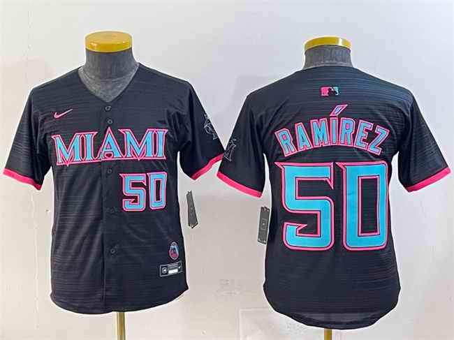Youth Miami Marlins #50 Agust