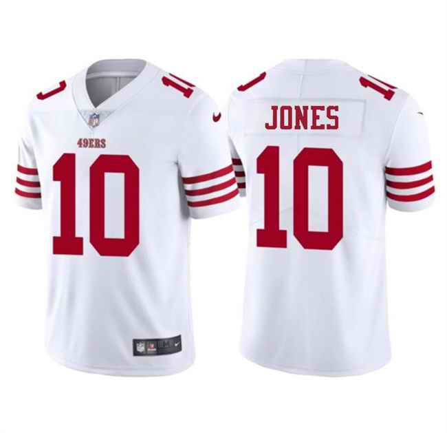 Youth San Francisco 49ers #10 Mac Jones White 2025 Vapor Untouchable Limited Stitched Football Jersey