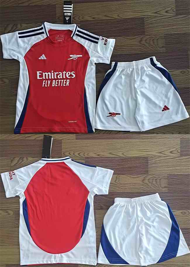 Youth Arsenal F.C Custom Red/White Soccer Jersey Suit