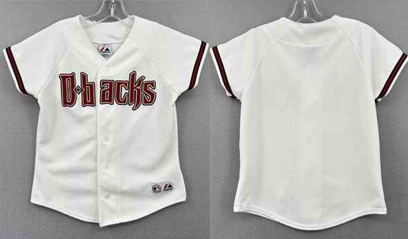 Toddler Arizona Diamondbacks Blank White Stitched Baseball Jersey