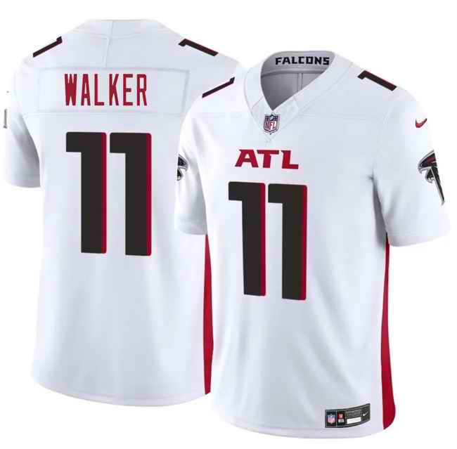 Youth Atlanta Falcons #11 Jalon Walker White 2025 Draft F.U.S.E. Vapor Untouchable Limited Stitched Football Jersey