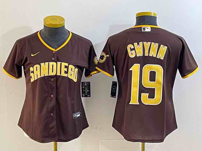 Youth San Diego Padres #19 Tony Gwynn Brown Stitched Baseball Jersey