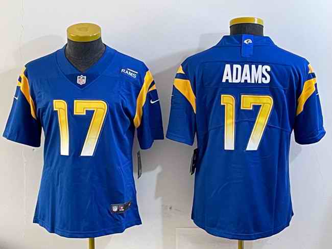 Youth Los Angeles Rams #17 Davante Adams Blue Vapor Untouchable Stitched Football Jersey