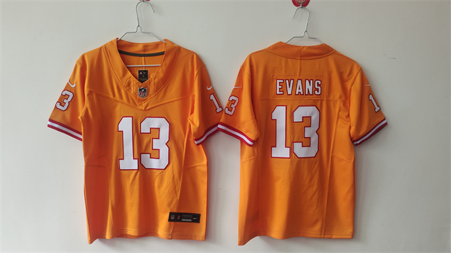 Youth Tampa Bay Buccaneers #13 Mike Evans Orange F.U.S.E  Throwback Vapor Untouchable Limited Stitched Jersey