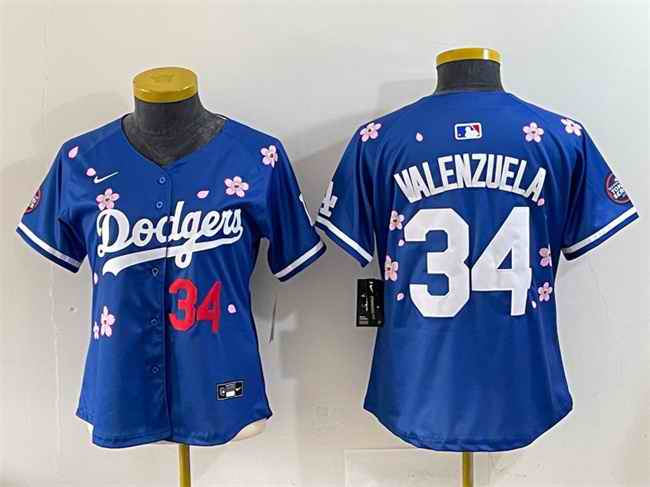 Youth Los Angeles Dodgers #34 Fernando Valenzuela Royal 2025 Tokyo Series Limited Stitched Baseball Jersey